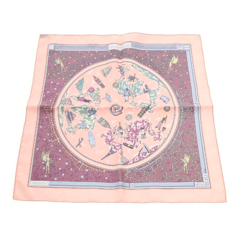 Hrmes.Com World Map Scarf - image 1